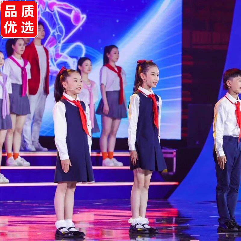 国庆儿童合唱服中小学生图片