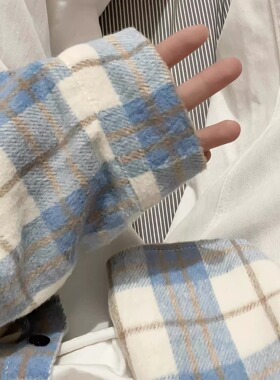 慵懒风蓝色格子衬衫外套女早春秋2025新款宽松衬衣设计感高级上衣