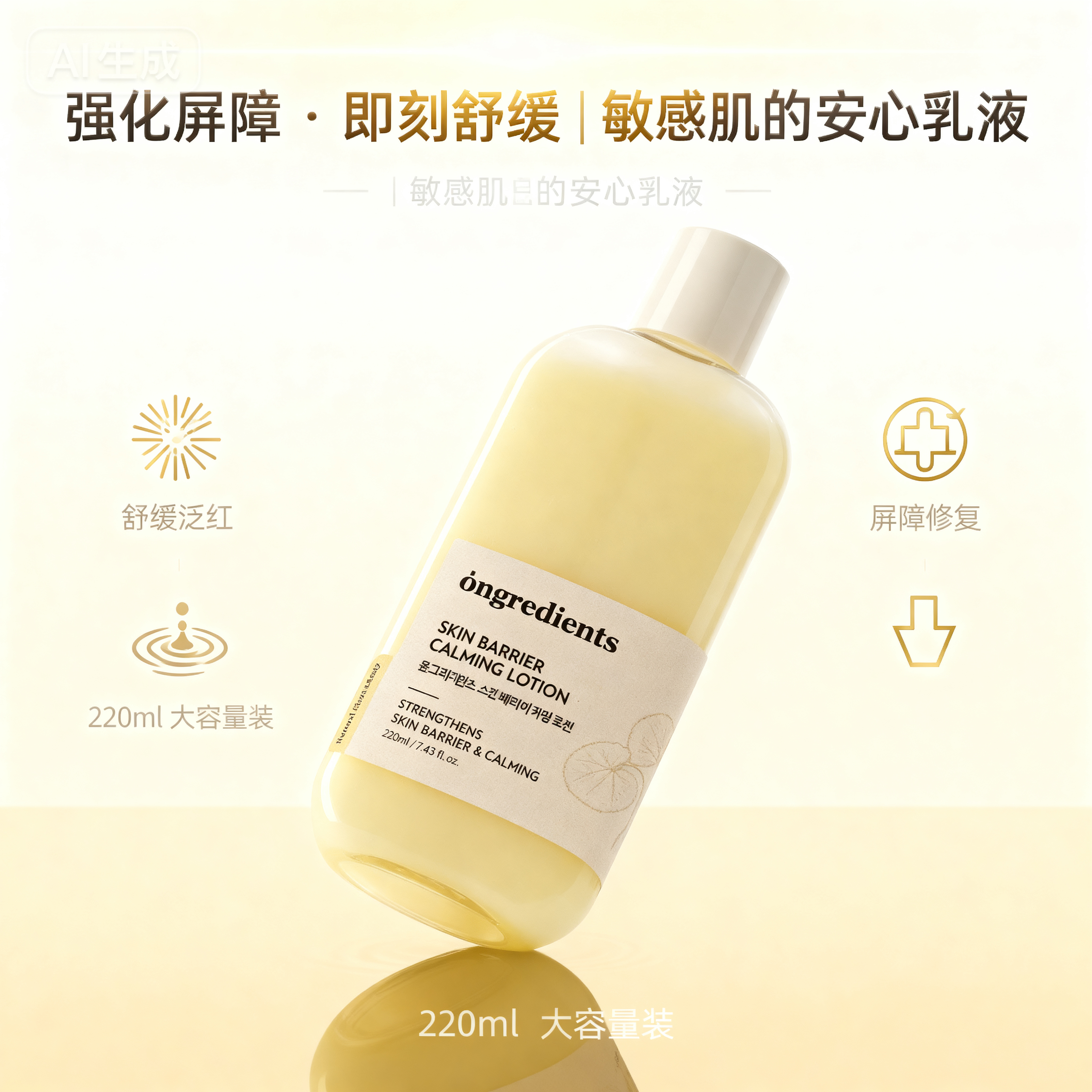 现货不贵温丽慈屏障舒缓乳液新品