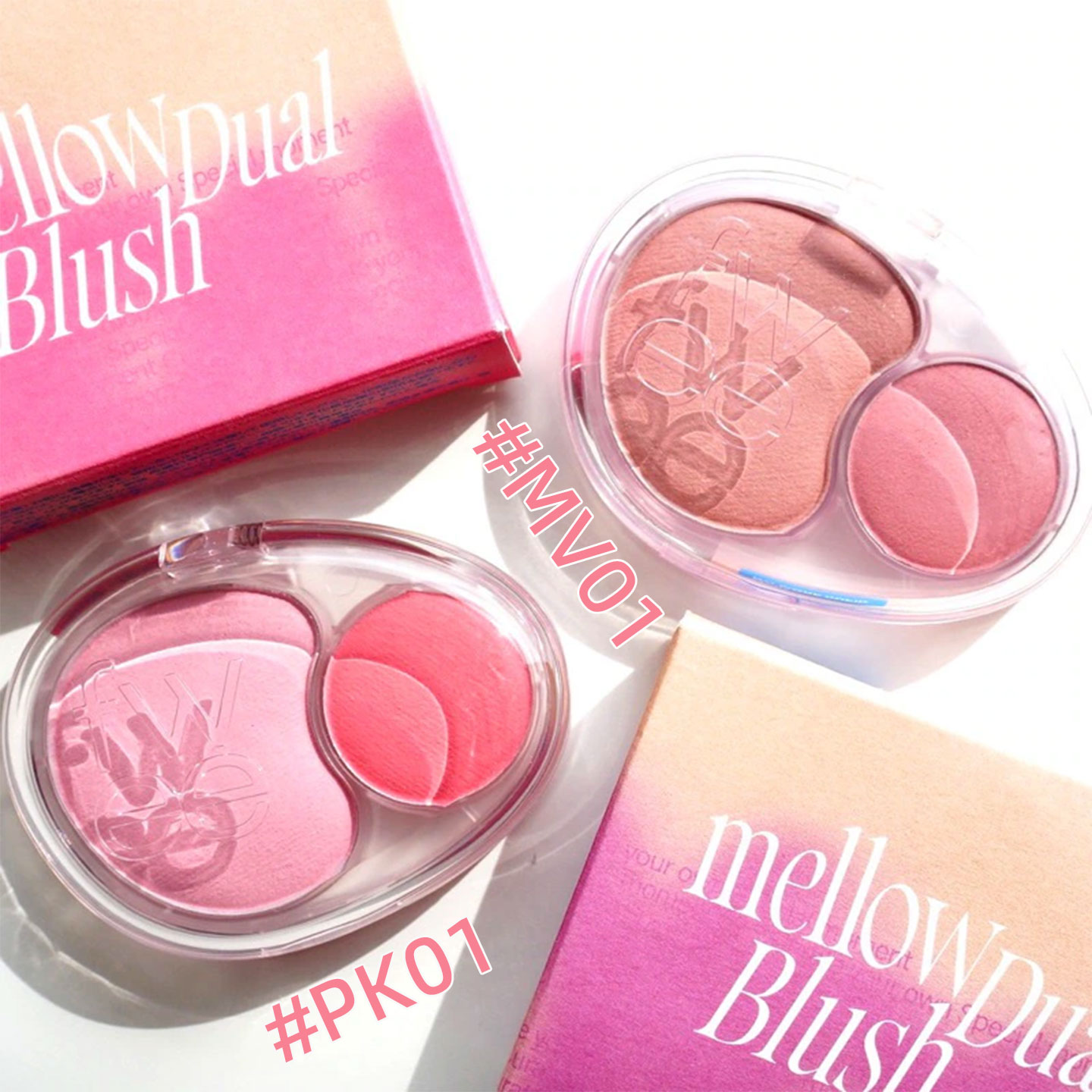 韩国FWEE水润双色双色腮红膏持色