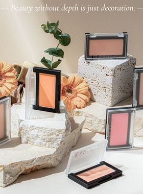 韩国Dinto单色腮红哑光丝绒自然元气提升气色奶茶色粉嫩轻盈清新