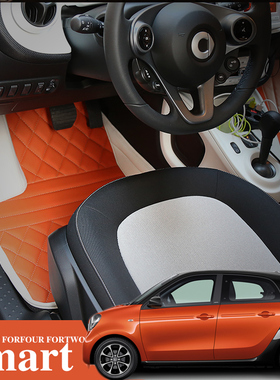 奔驰smartfortwo smartforfourt脚垫 smart脚垫 多彩斯玛特脚垫