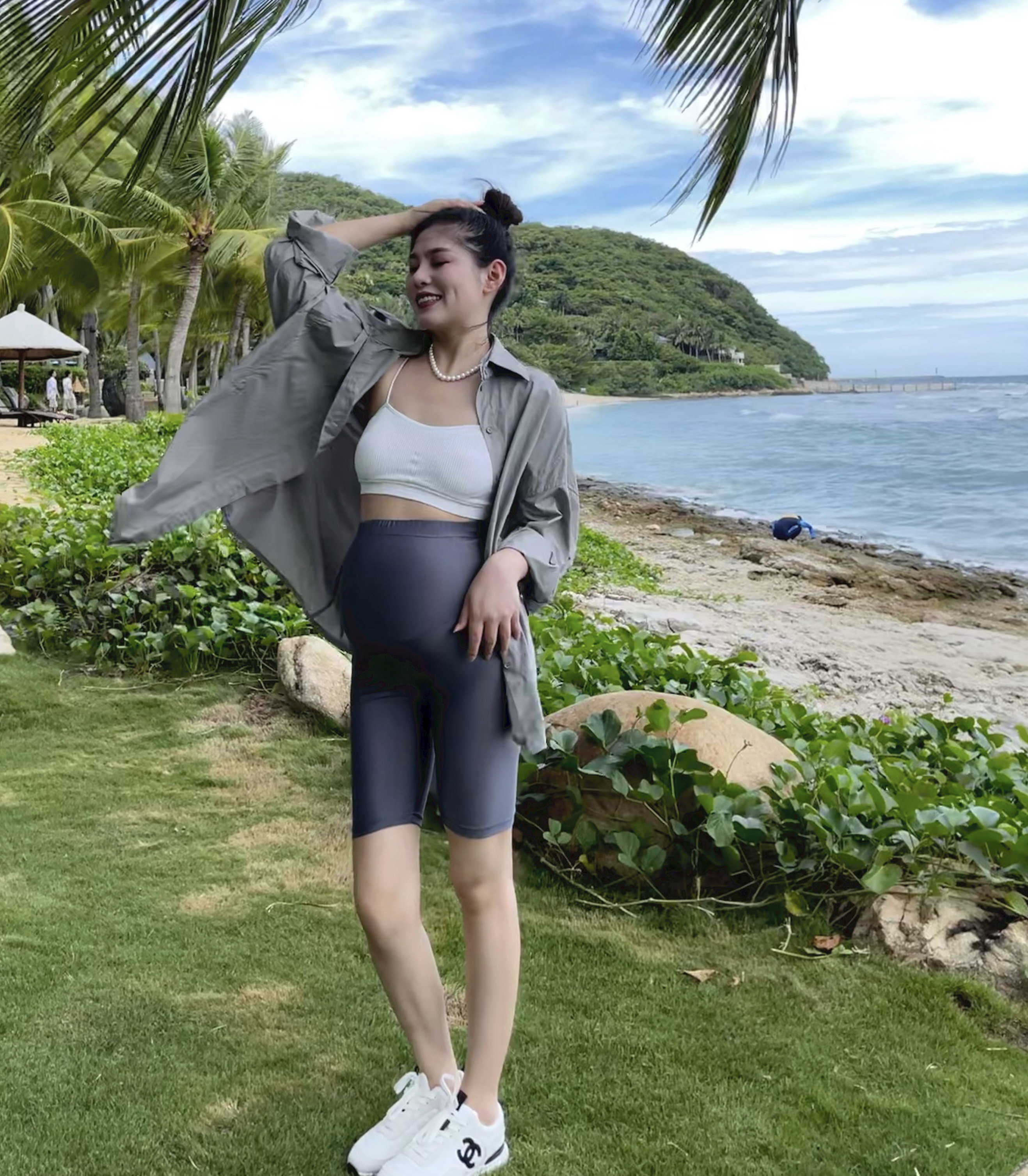 PEIPEI 출산 착용 2021 가을 새로운 얇은 겉옷 고급 느슨한 긴팔 셔츠 자켓 탑 가을 옷