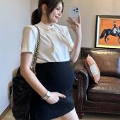 PEIPEI佩佩高定孕妇装 半身裙孕妇裙弹力托腹松紧收缩打底春夏装