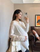 薄款 清爽简约基础款 T恤T裙上衣春款 PEIPEI佩佩孕妇装 新款 宽松外穿