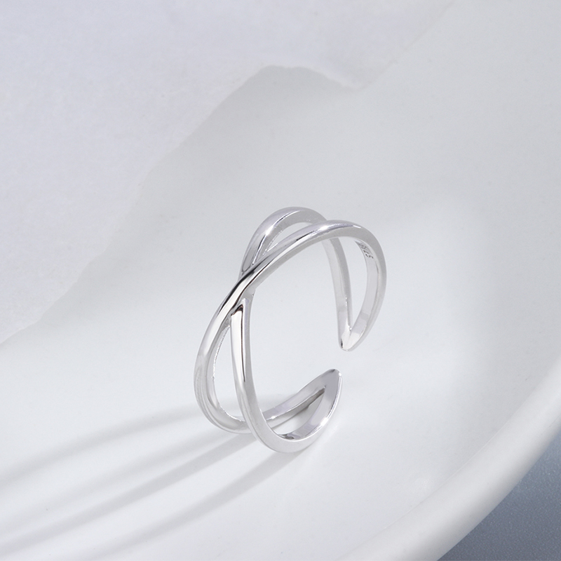 S925纯银开口戒指小众设计