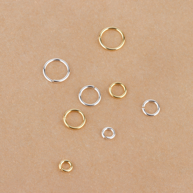 diy纯银925饰品开口圈小圈仔