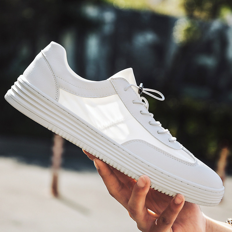 男鞋夏季透气小白鞋男夏款百搭休闲布鞋夏天薄款白色鞋子男士板鞋