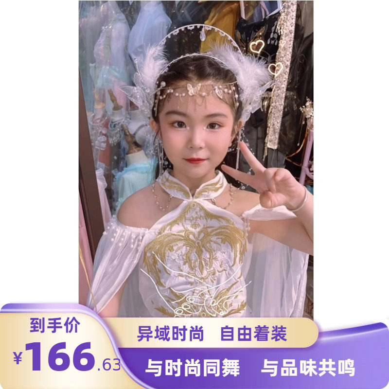 夏季新款【希腊女神】超仙套裙重工时髦洋气女童套装长款潮流