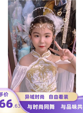 夏季新款【希腊女神】超仙套裙重工时髦洋气女童套装长款潮流