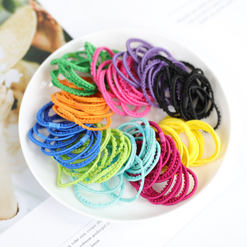 韩国宝宝彩色裙边发绳儿童头饰