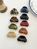 韩国France金标小号半夹公主头发夹法式 气质玳瑁色鲨鱼夹头发抓夹