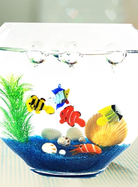 手作玻璃浮球小丑鱼虎鲸工艺品