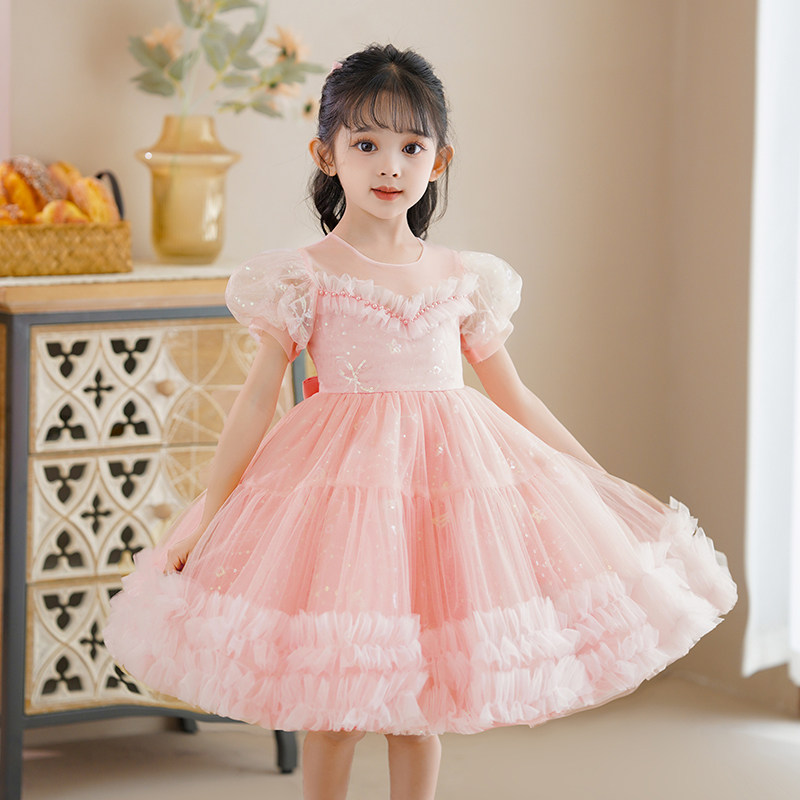 女童连衣裙夏装2023新款儿童公主礼服宝宝夏天衣服童装小女孩裙子
