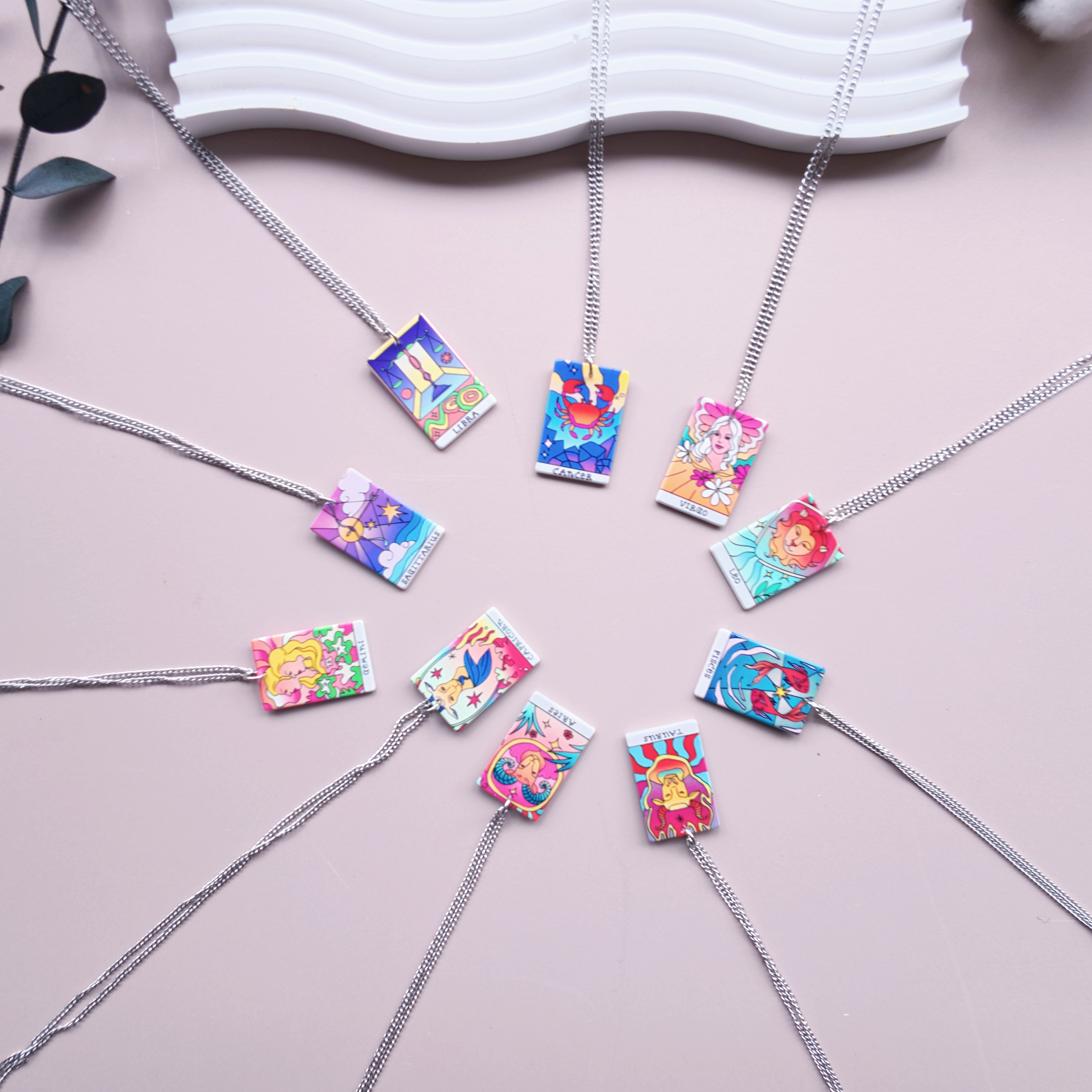 十二星座不锈钢项链男女小众射手处女狮子巨蟹水瓶座小众吊坠礼物