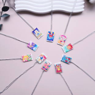 十二星座不锈钢项链男女小众射手处女狮子巨蟹水瓶座小众吊坠礼物