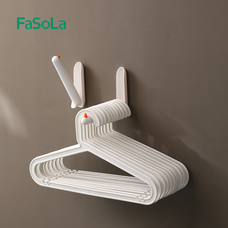 FaSoLa衣架整理收纳架家用免打孔