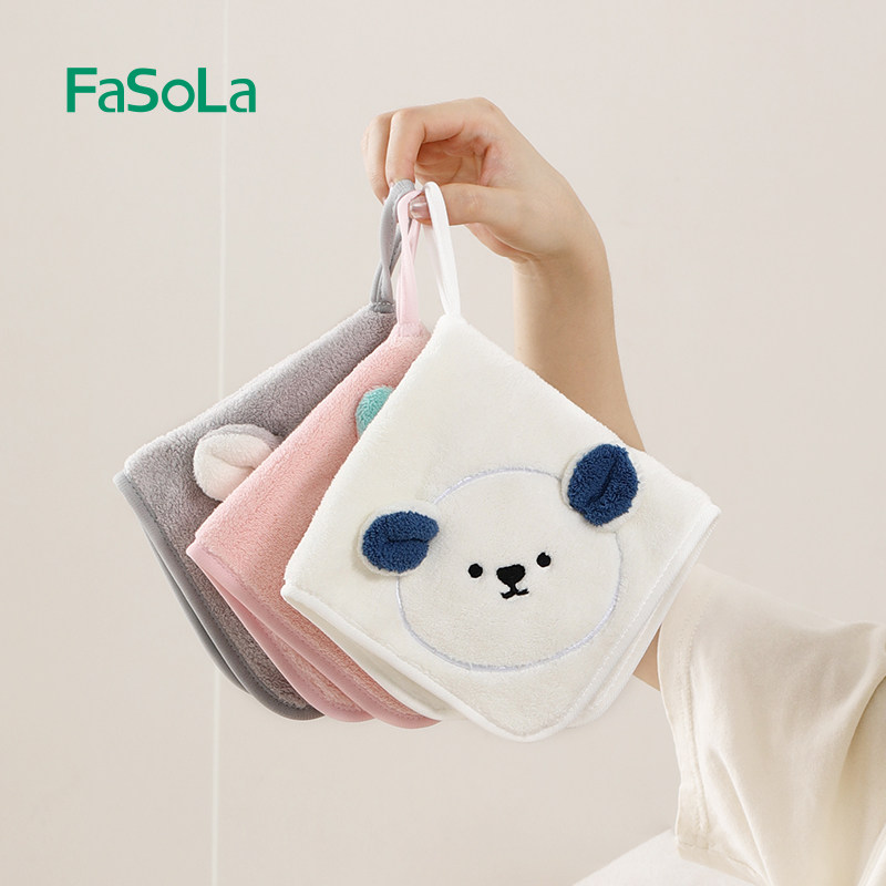 FaSoLa挂式擦手毛巾可爱吸水抹干手帕厨房加厚不掉毛擦手布,居家布艺,手巾/手帕,淘宝优惠券,粉丝福利购,淘宝优惠卷