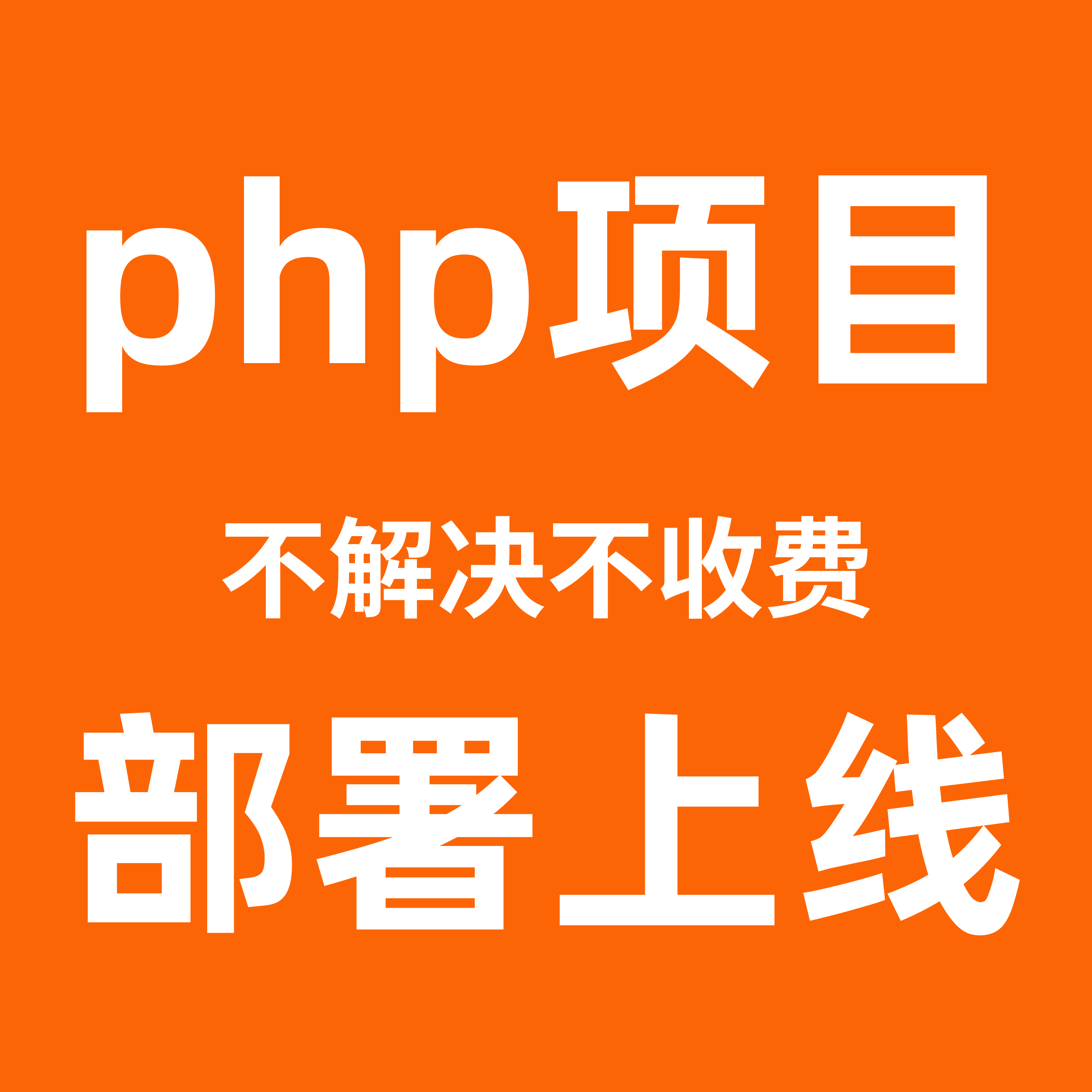 php 网站部署上线 服务器部署 可托管项目 php 技术支持 bug 修复
