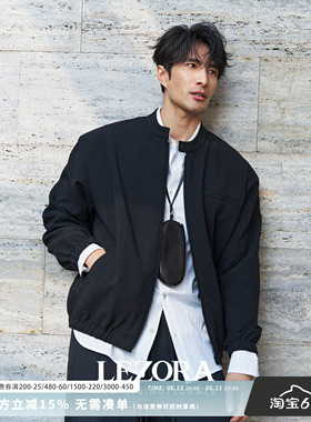 LEZORA 超轻量进口双层皱感面料 立领底特律夹克男Detroit Jacket