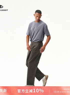 GRAY SUMMIT 稀缺15.5微米黄金羊毛 抗菌排汗商鸟FRAME 短袖T恤男