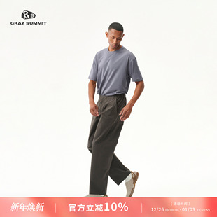 短袖 GRAY 抗菌排汗商鸟FRAME 稀缺15.5微米黄金羊毛 T恤男 SUMMIT