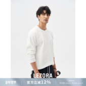 LEZORA T恤男女 速干牛角肩长袖 gold同款 轻量华夫格waffle