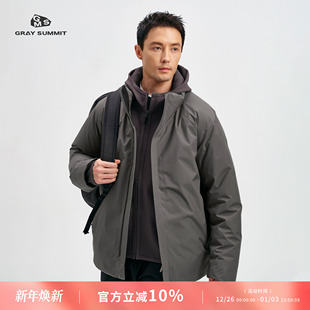 GRAY SUMMIT东丽Dermizax三层压胶90白鹅绒商鸟euler羽绒服男