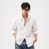 cotton皱缩纯色衬衫 LEZORA 进口近江晒organic 面料 男 row原版