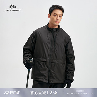 GRAY SUMMIT日本网眼抓绒OCTA! 东丽轻量超暖防泼水立领夹克男