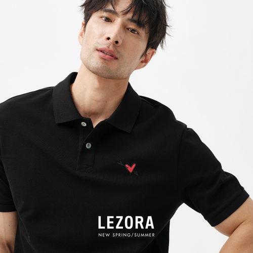 LEZORA珠地匹马棉一箭倾心polo衫