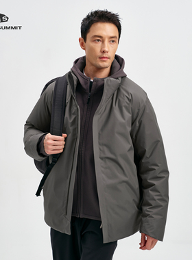 GRAY SUMMIT东丽Dermizax三层压胶90白鹅绒商鸟euler羽绒服男