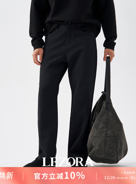 LEZORA一条过冬！日本超轻斜纹蓄热抓绒 秋冬保暖直筒五袋裤男