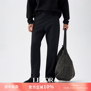 男 秋冬保暖直筒五袋裤 LEZORA一条过冬 日本超轻斜纹蓄热抓绒