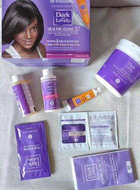 现货softsheen dark&lovely hair relaxer regular头发软化剂柔顺