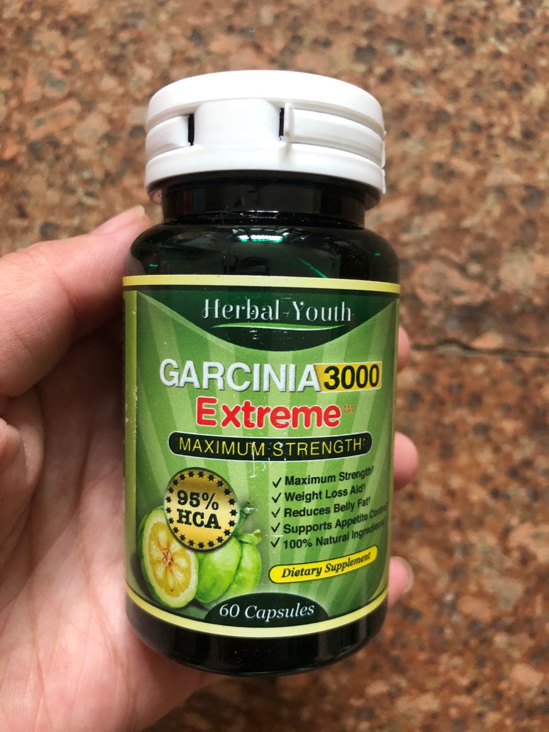 现货发3000mg GARCINIA CAMBOGIA 95%HCA Capsules Fat Burn Slim