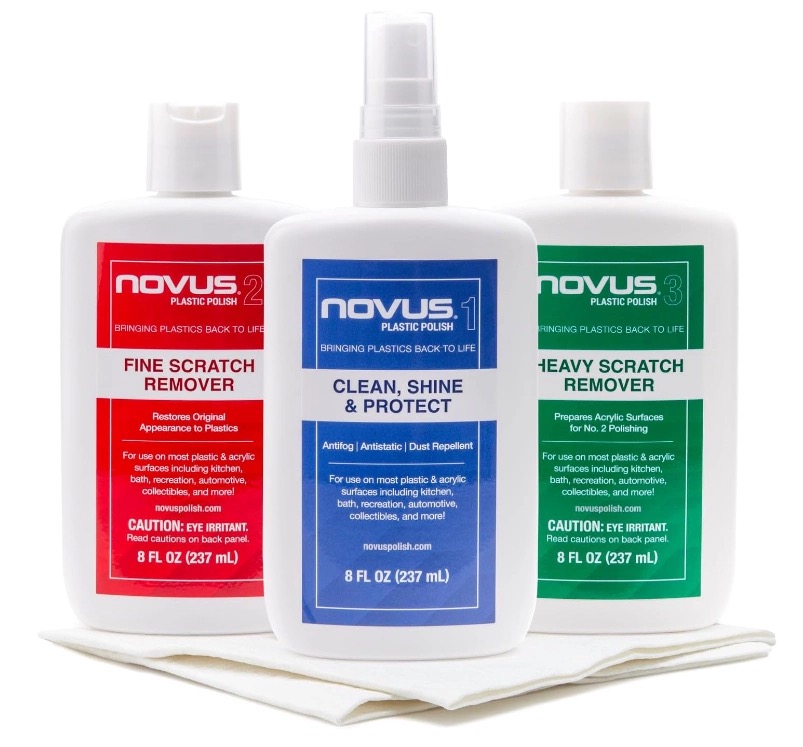 NOVUS Plastic Polish Cleaning Set 塑料划痕清洁抛光打蜡去除剂
