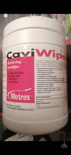 Metrex CaviWipes Disinfecting Towelettes 160 Count Canister
