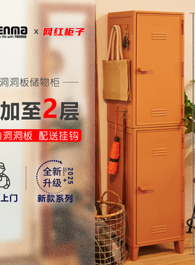 日本Tenma天马洞洞板储物柜家用客厅玩具零食储物柜整理置物架