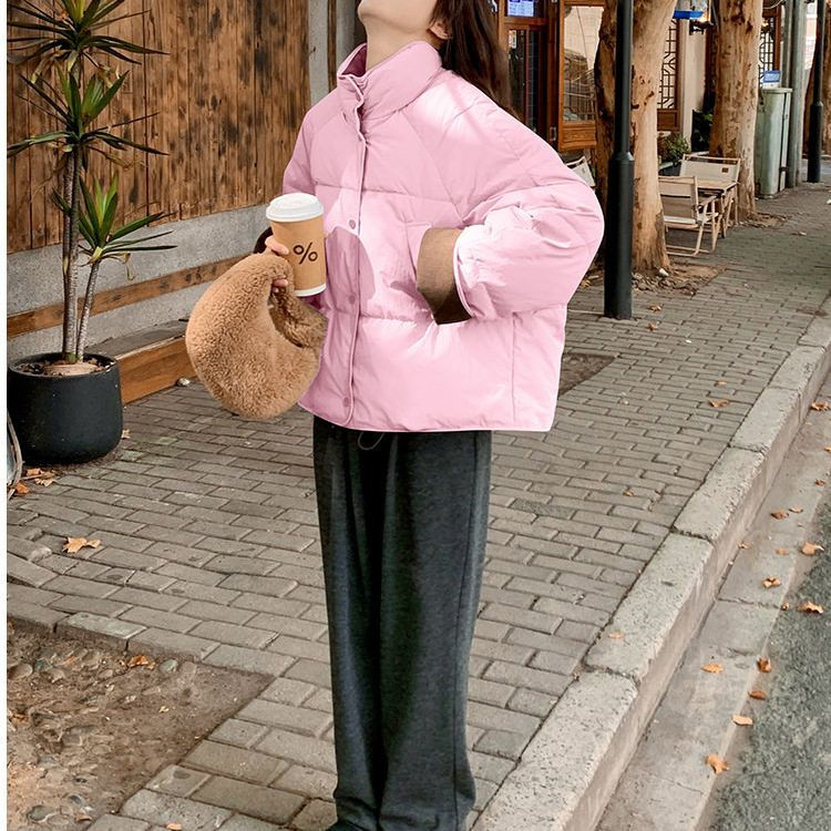 粉色甜美减龄百搭立领棉服女2026年秋冬季新款小个子加厚短款外套,女装/女士精品,棉衣/棉服,淘宝优惠券,粉丝福利购,淘宝优惠卷