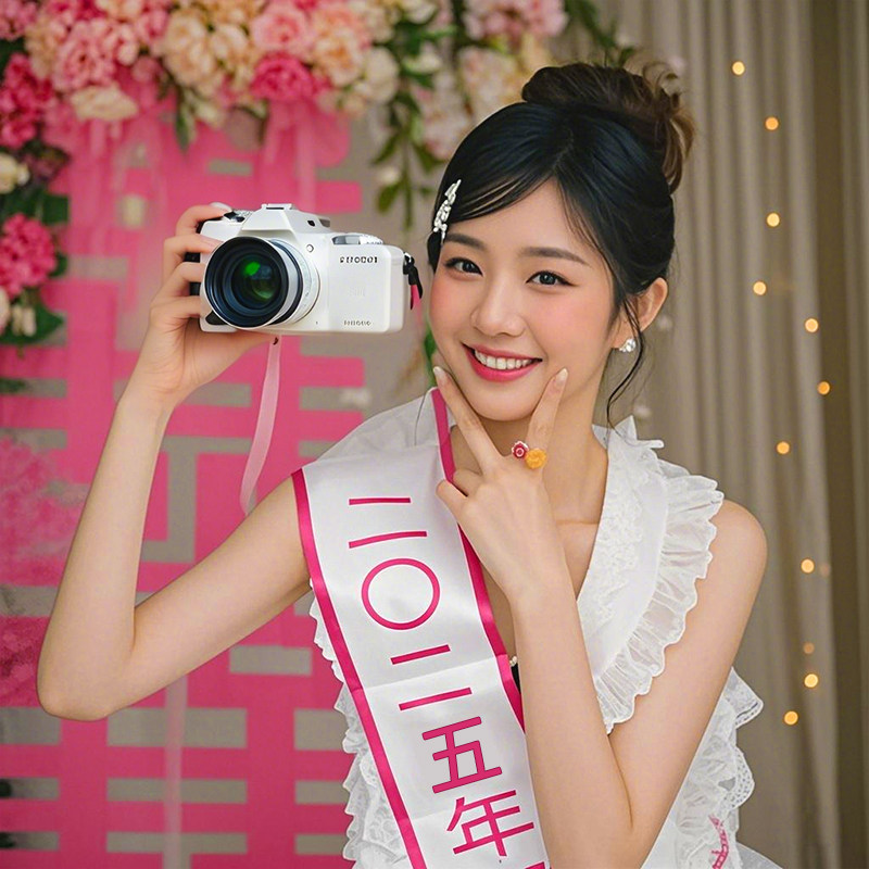 晨袍拍照小道具结婚接亲晨拍女新娘2025绶带婚礼拍摄摆拍背景布置