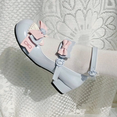 猫猫头心萌少女原创圆头可爱软甜Lolita百搭玛丽珍鞋 现货3.5cm