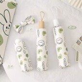 卡通可爱学生自动雨伞雨伞女晴雨两用超小巧便携遮阳伞 太阳伞