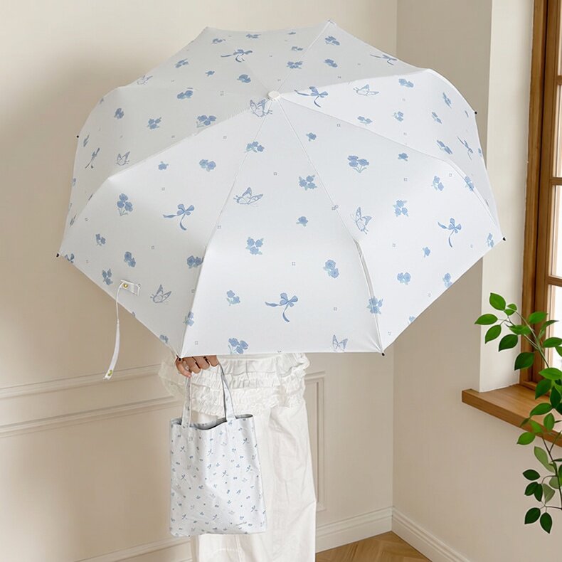 迷你五折超轻防晒晴雨伞
