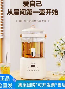 喜叮当茗悦多功能大容量养生壶3L炖煮一体2026办公室烧水高颜值多
