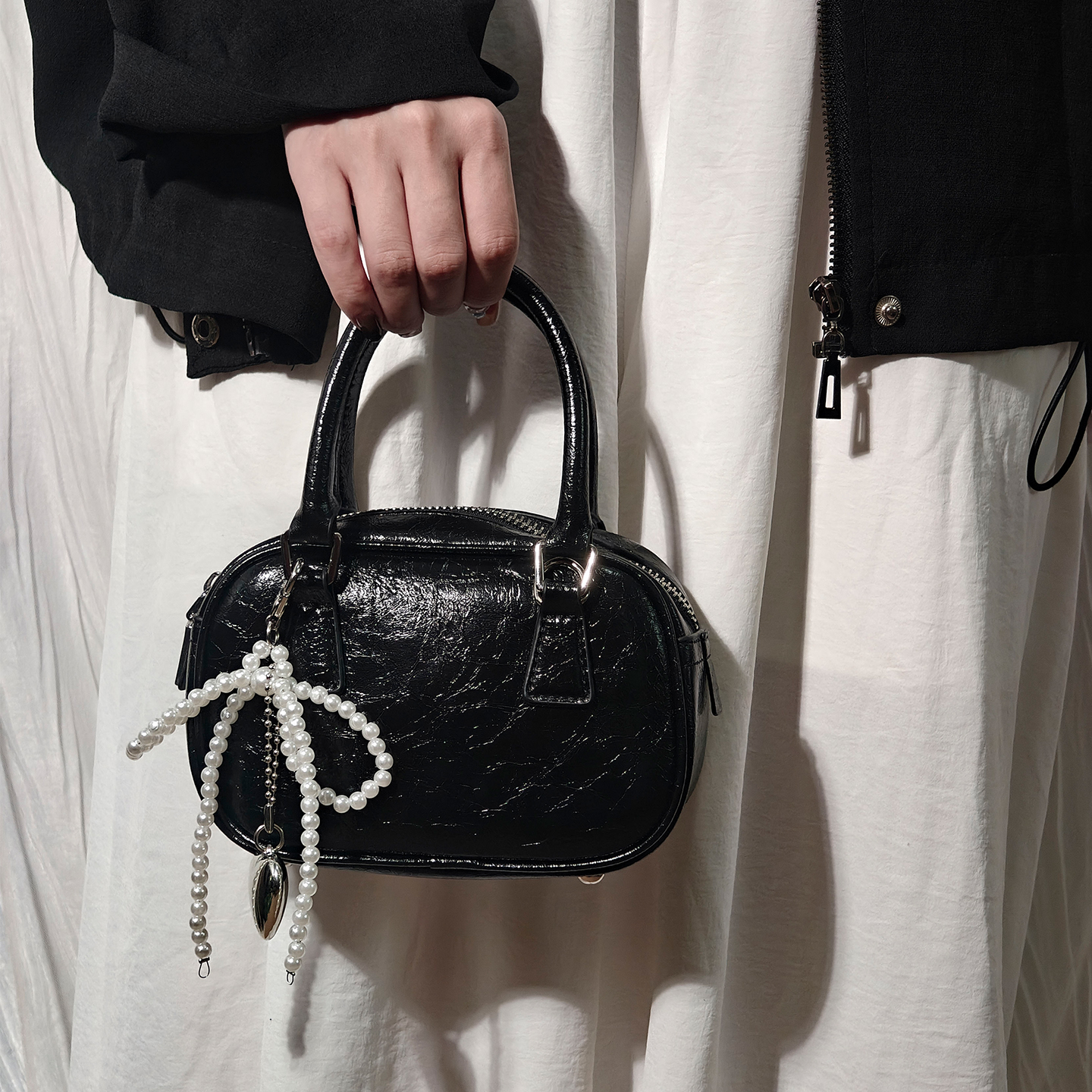 stephy高品质手机包保龄球包包小方包女2025新款手提单肩斜挎包