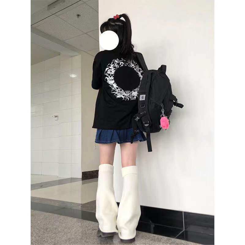 가을 겨울 따뜻한 레깅스를위한 와이드 레그 니트 양말 플레어 송아지 커버 모직 JK 핫걸 양말