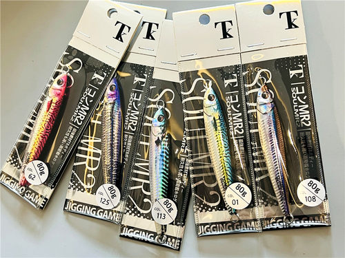 日本TK MR2系列3D仿真近海慢摇快抽铁板饵路亚刀鲅60 80 105克