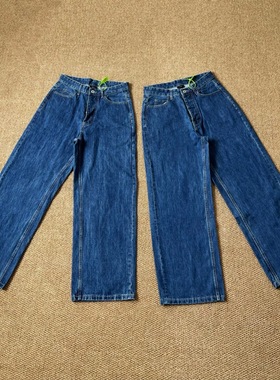 【地表最强】Vujade 009 Drop2 深蓝三色直筒排扣牛仔裤长裤男女