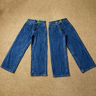 【地表最强】Vujade 009 Drop2 深蓝三色直筒排扣牛仔裤长裤男女